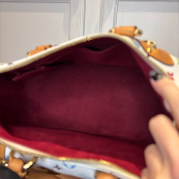 LOUIS VUITTON Takashi Murakami Monogram Multicolore Rita Bag White M40125 - Picture 11 of 16